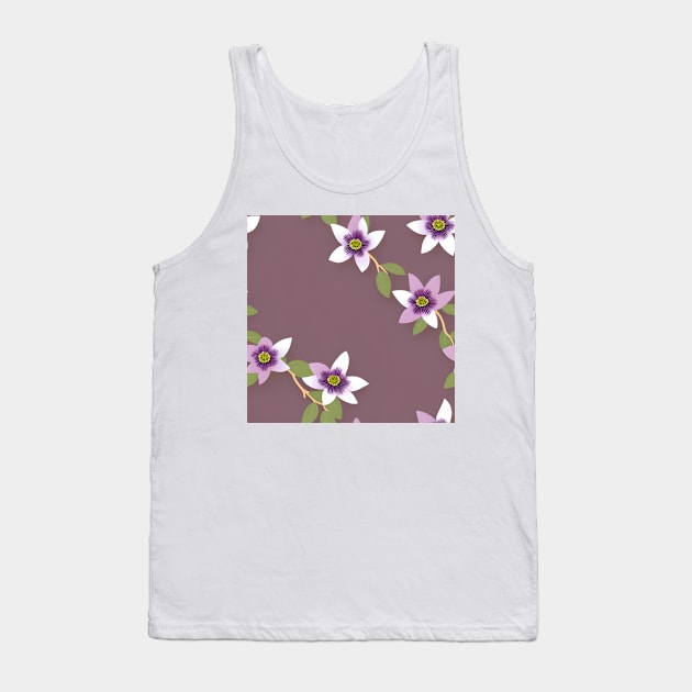 Floral Euphoria: Nature's Beauty Tank Top by Sevendise